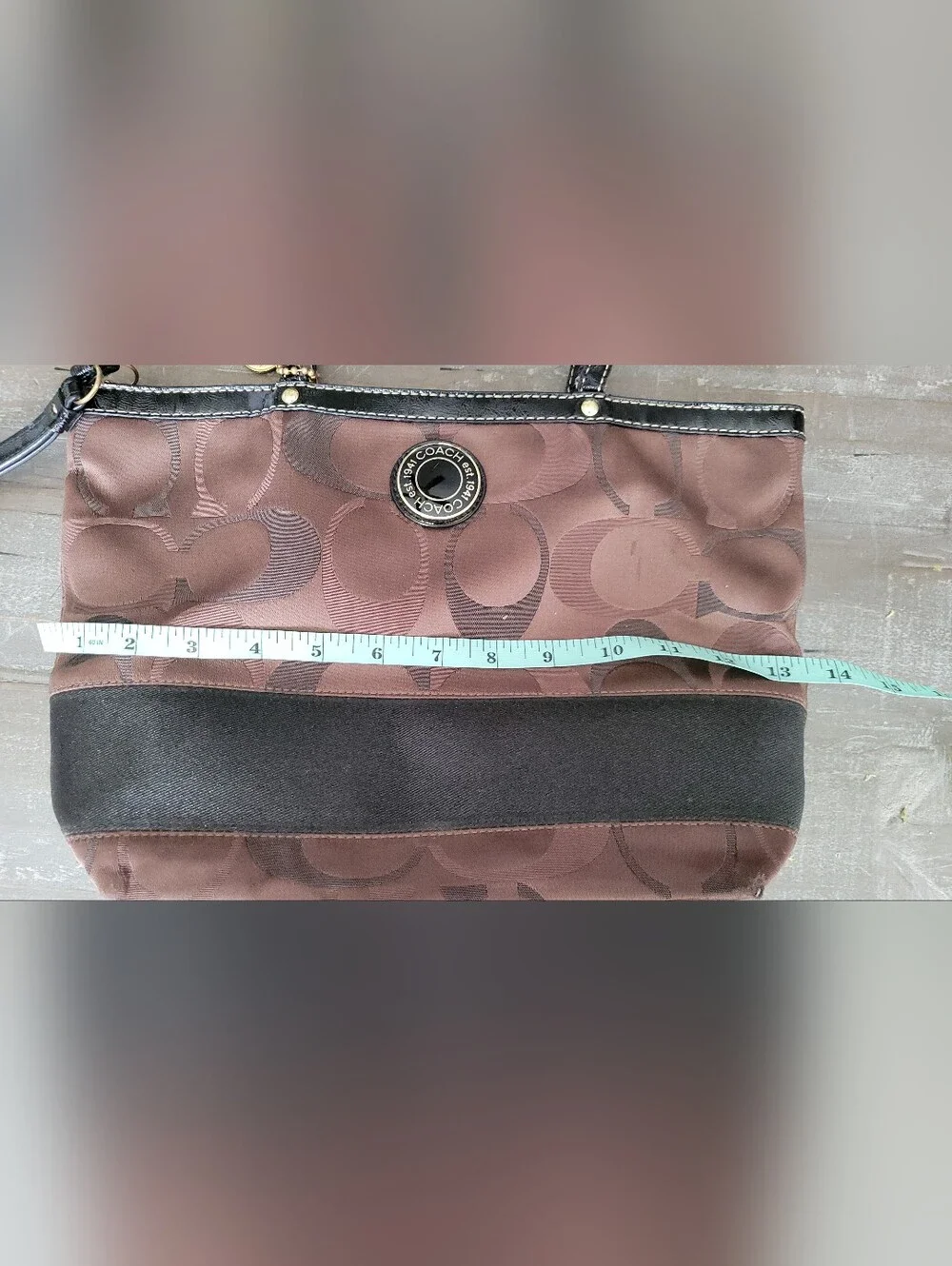 Coach Shoulder Brown Tote Bag